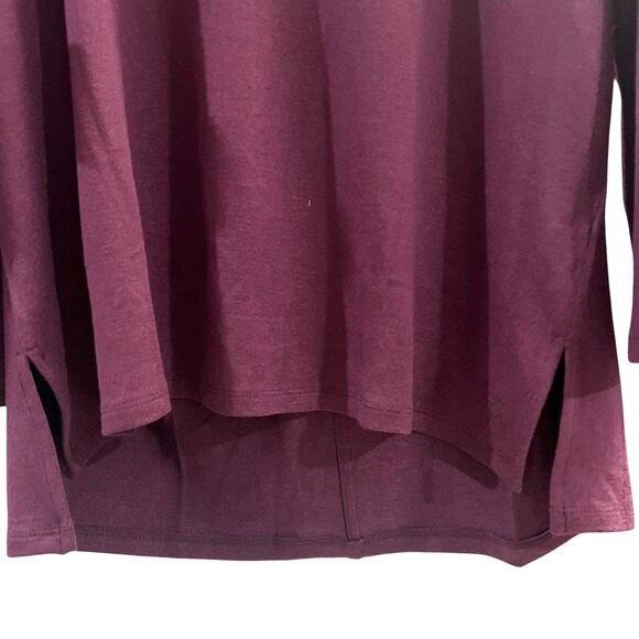 Banana Republic Women's Long Sleeve Scoop Neck Pullover Tunic Top in Purple, XL - Picture 11 of 12